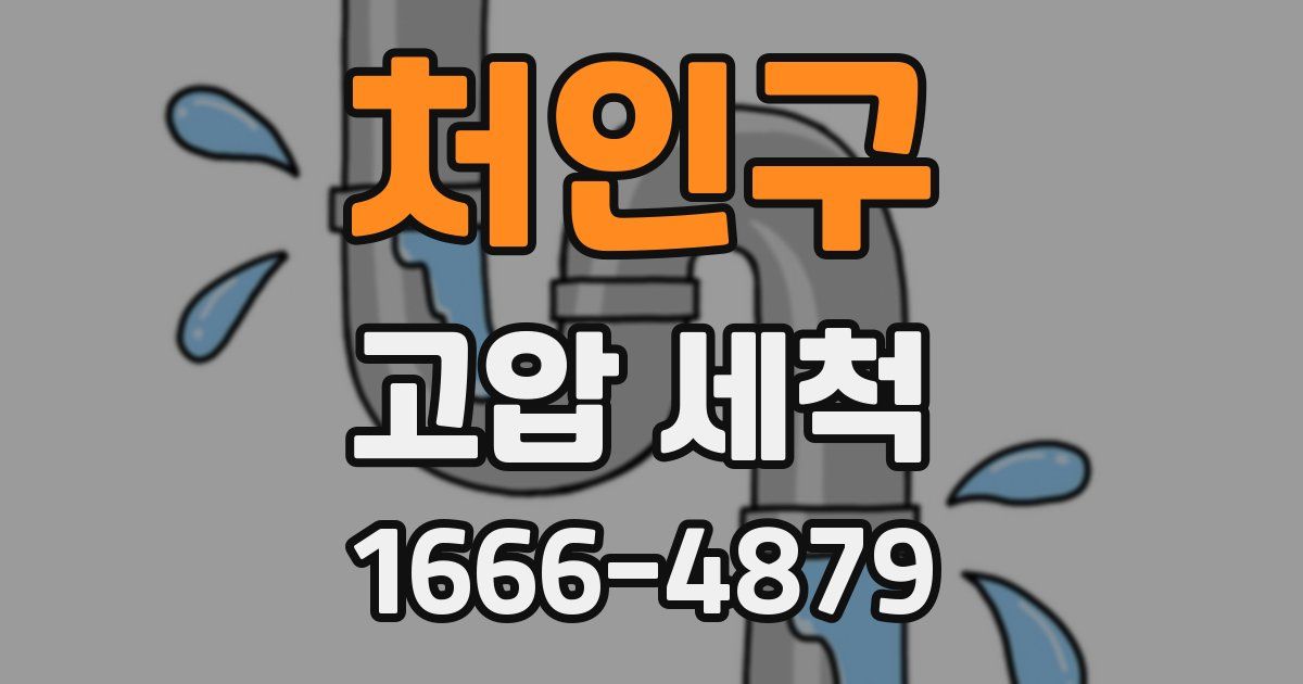 처인구 고압 세척