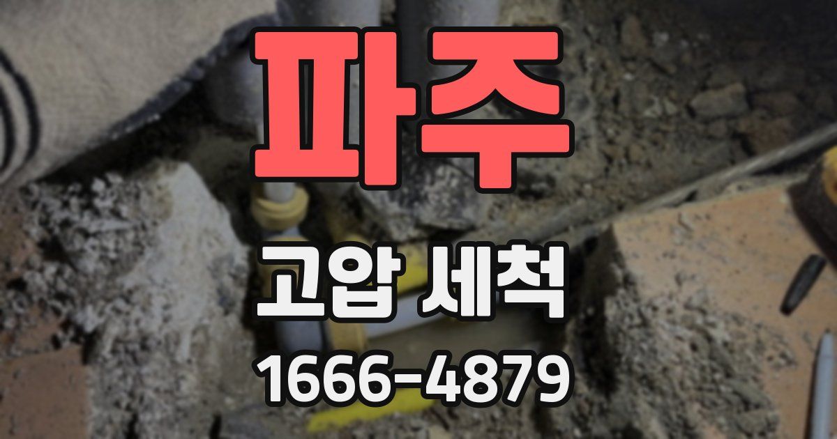 파주 고압 세척