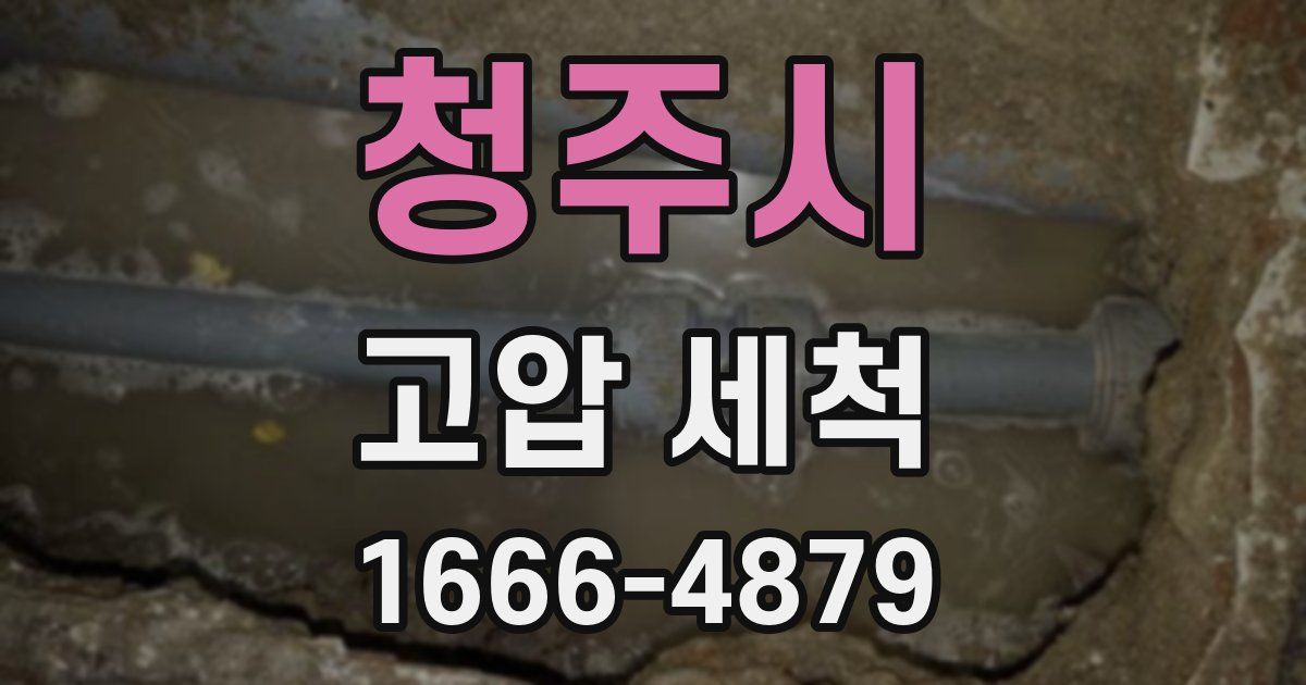 청주시 고압 세척