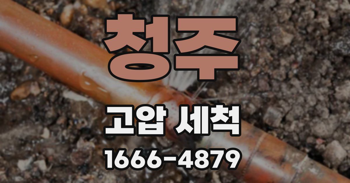청주 고압 세척