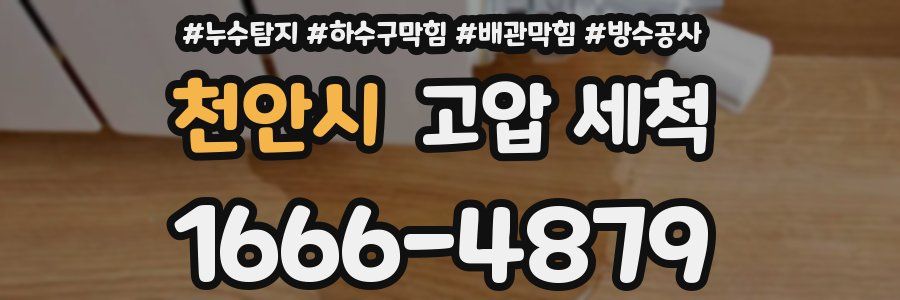 천안시 고압 세척