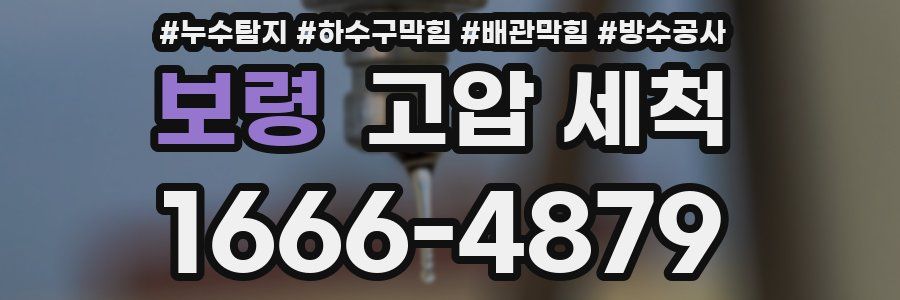 보령 고압 세척