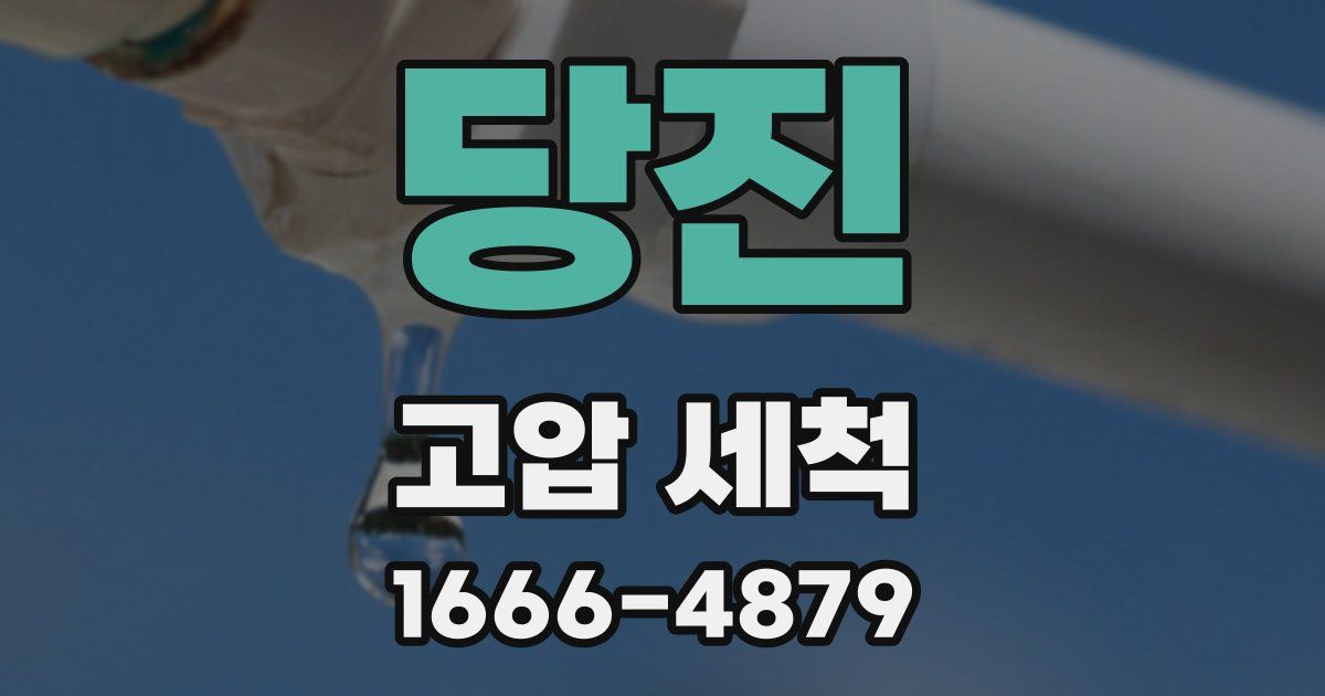 당진 고압 세척