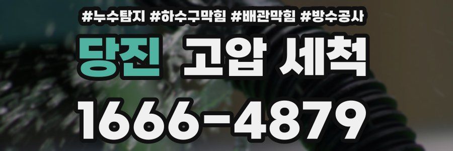 당진 고압 세척