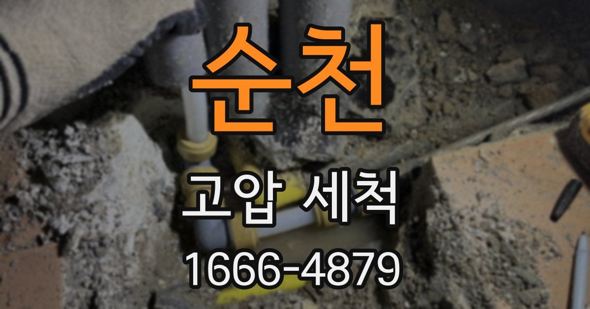순천 고압 세척