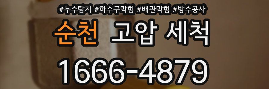 순천 고압 세척