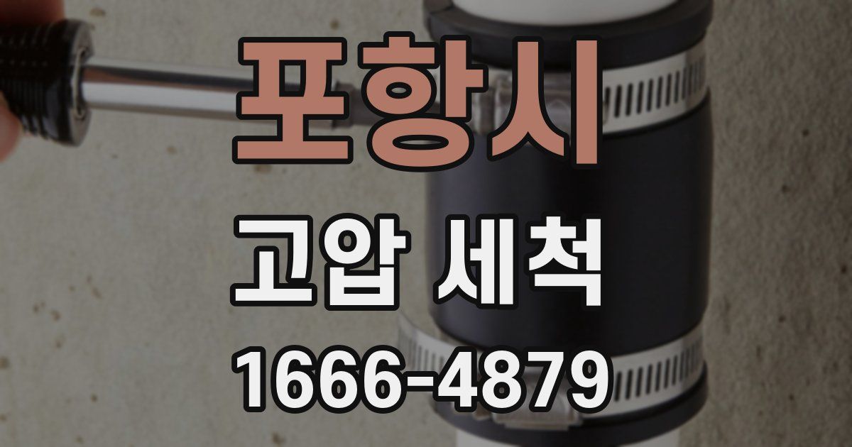 포항시 고압 세척
