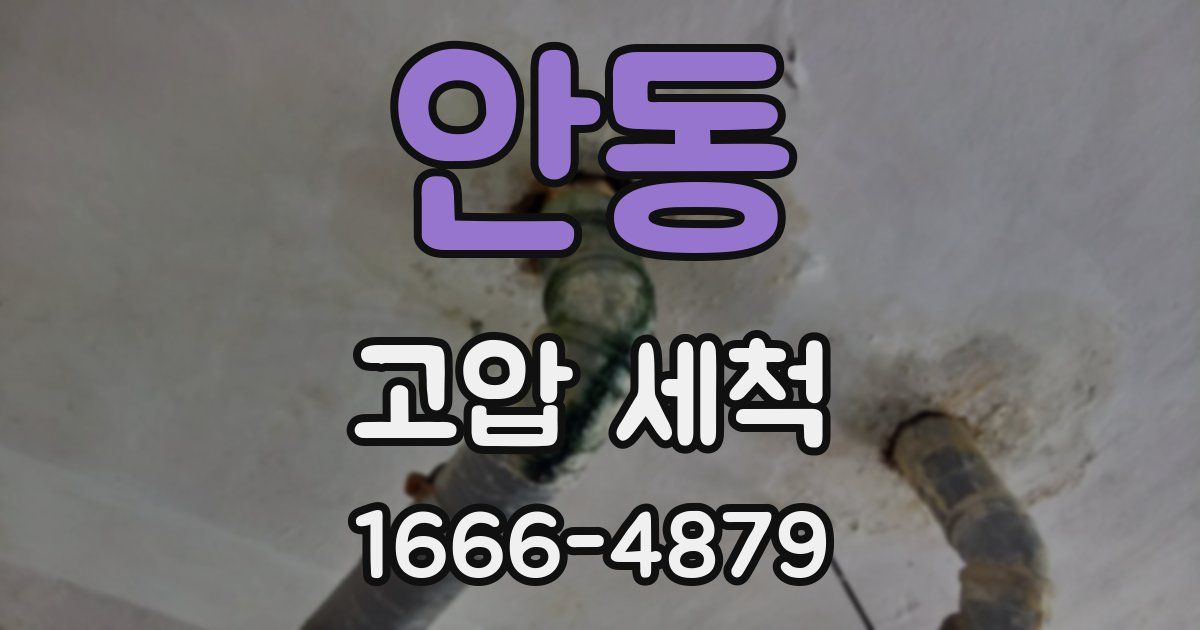 안동 고압 세척