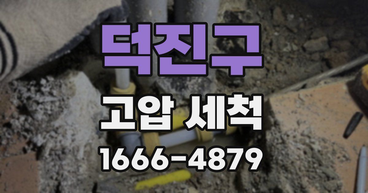 덕진구 고압 세척