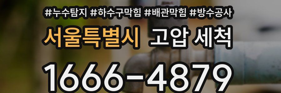서울특별시 고압 세척