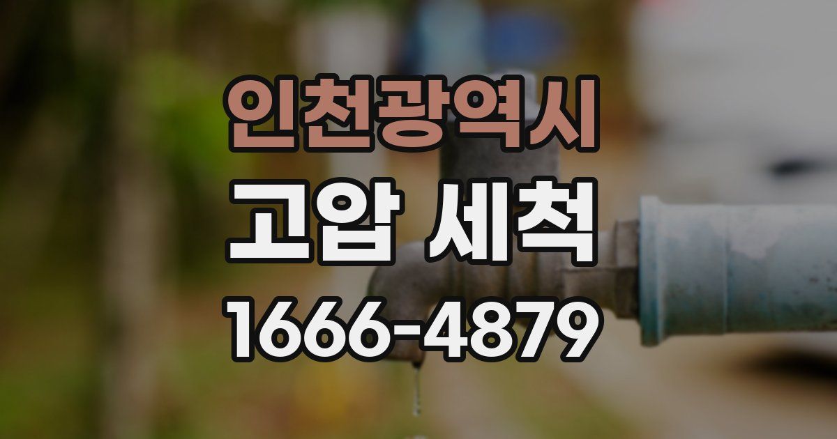 인천광역시 고압 세척