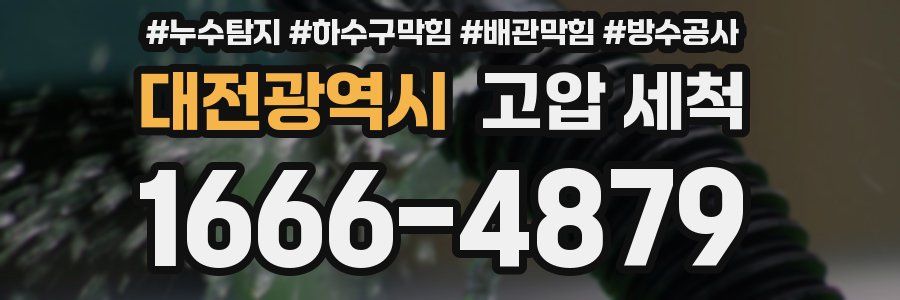대전광역시 고압 세척