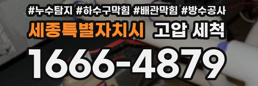 세종특별자치시 고압 세척