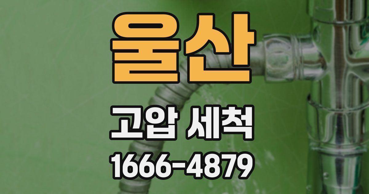울산 고압 세척