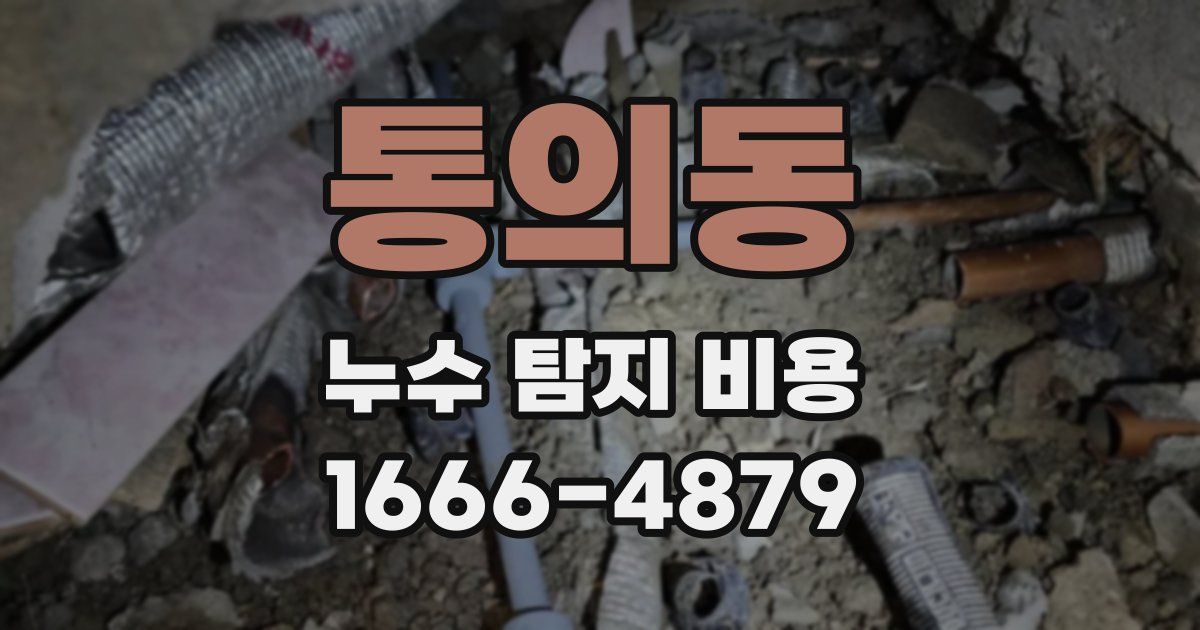 통의동 누수 탐지 비용