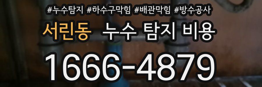 서린동 누수 탐지 비용