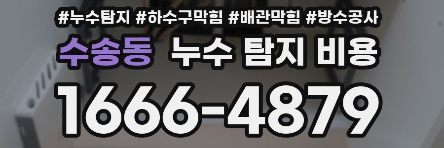 수송동 누수 탐지 비용