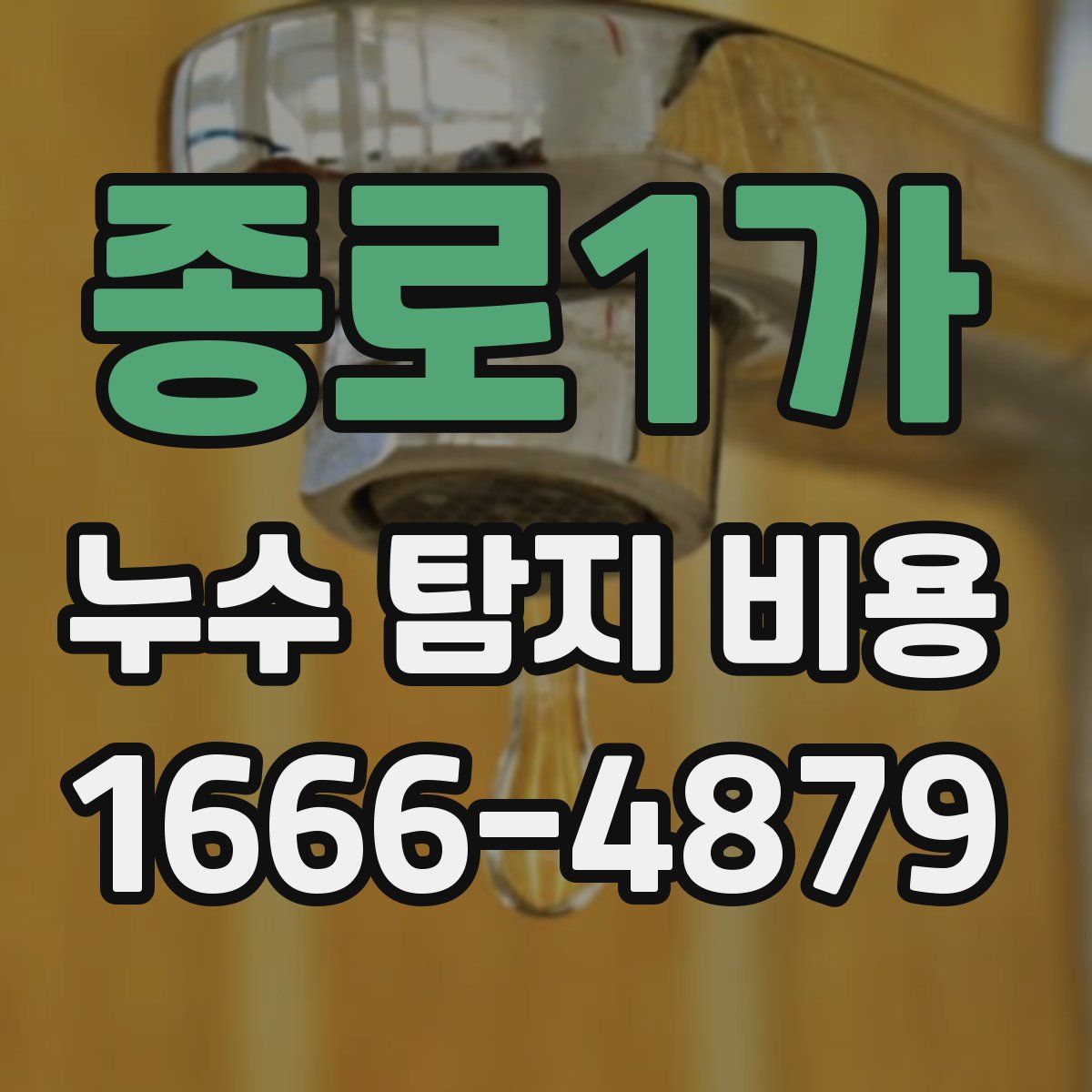 종로1가 누수 탐지 비용