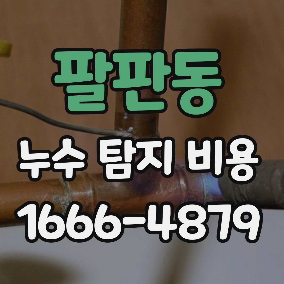 팔판동 누수 탐지 비용