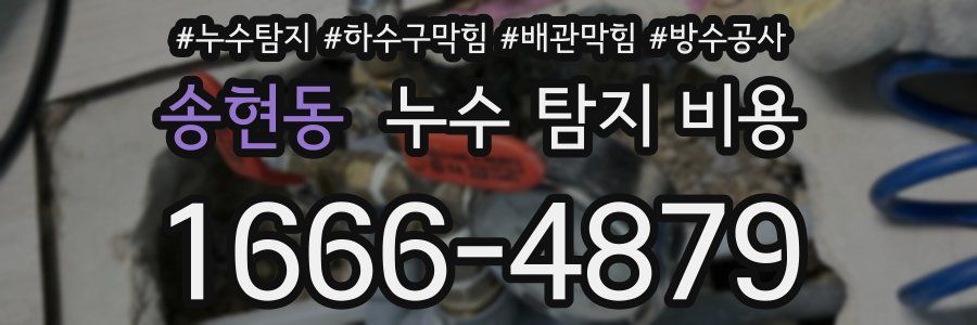 송현동 누수 탐지 비용