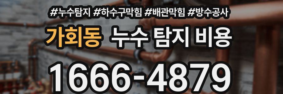 가회동 누수 탐지 비용