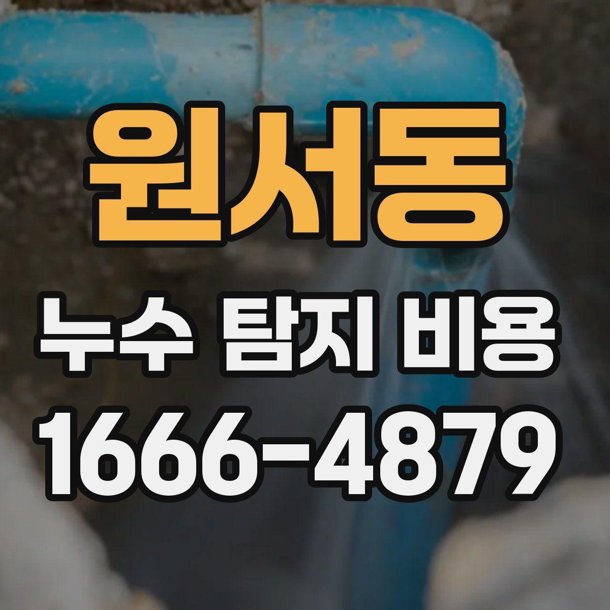 원서동 누수 탐지 비용