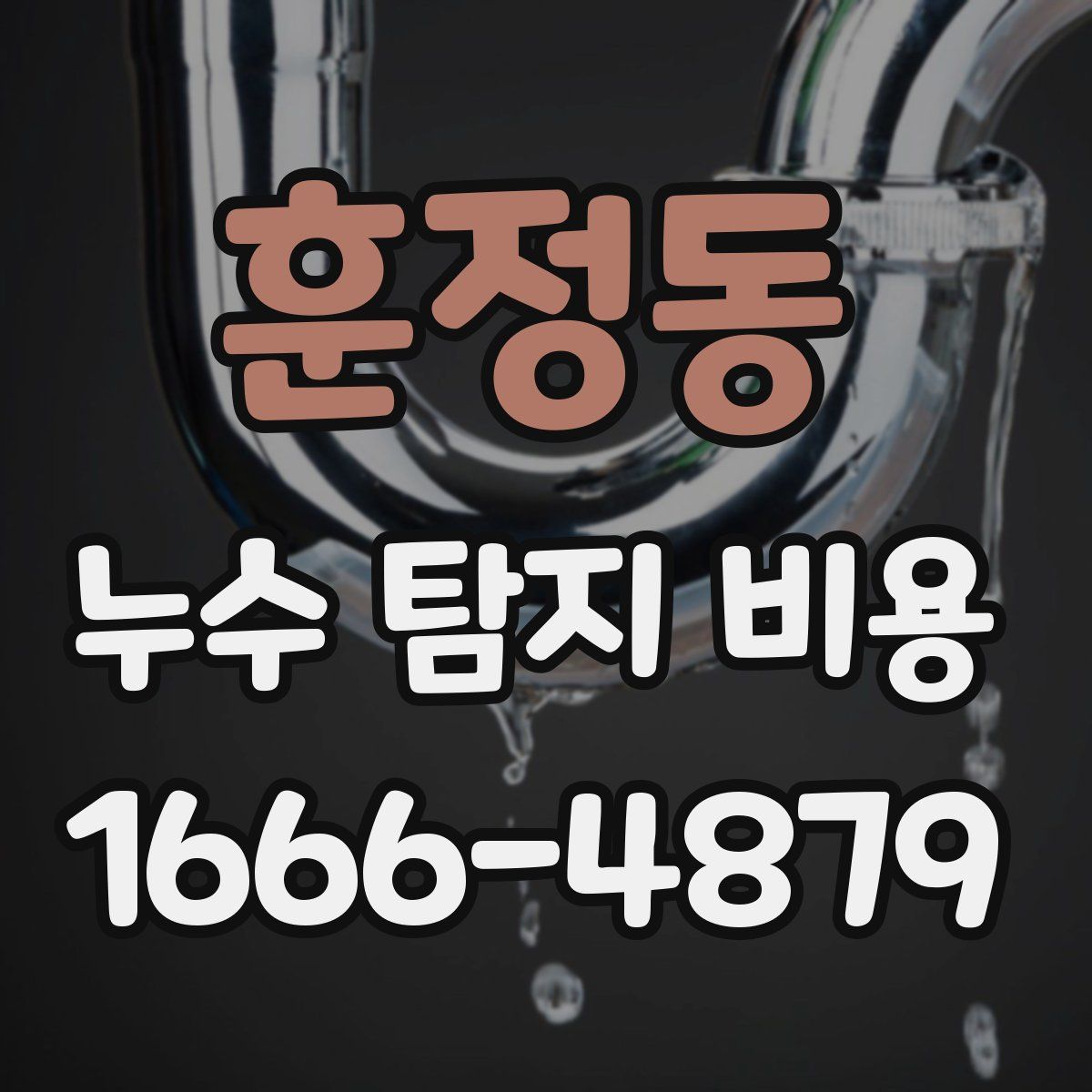 훈정동 누수 탐지 비용
