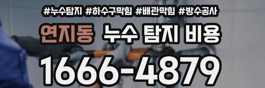 연지동 누수 탐지 비용