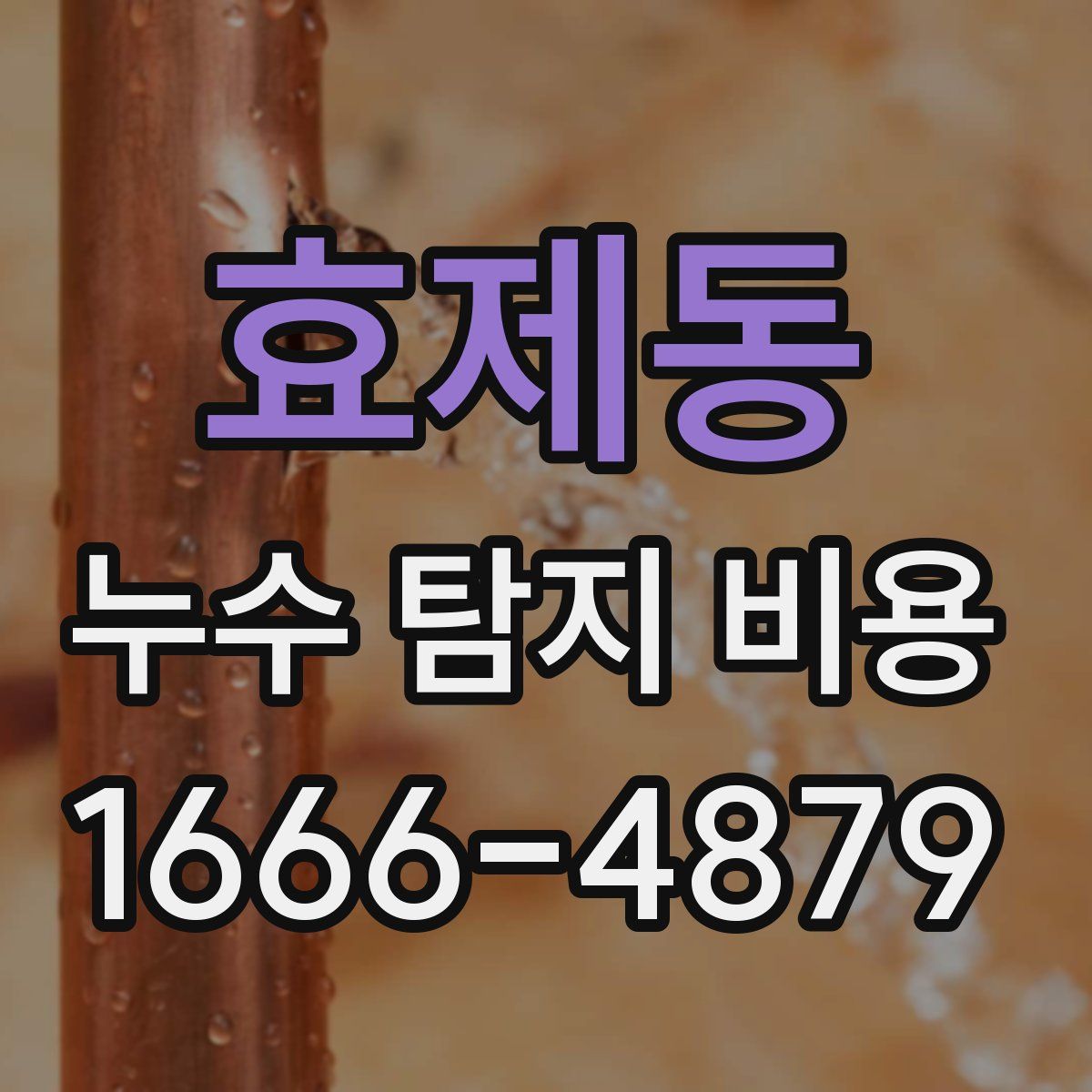 효제동 누수 탐지 비용