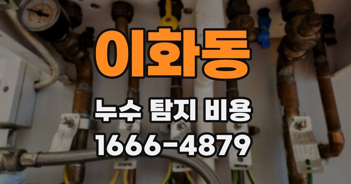 이화동 누수 탐지 비용