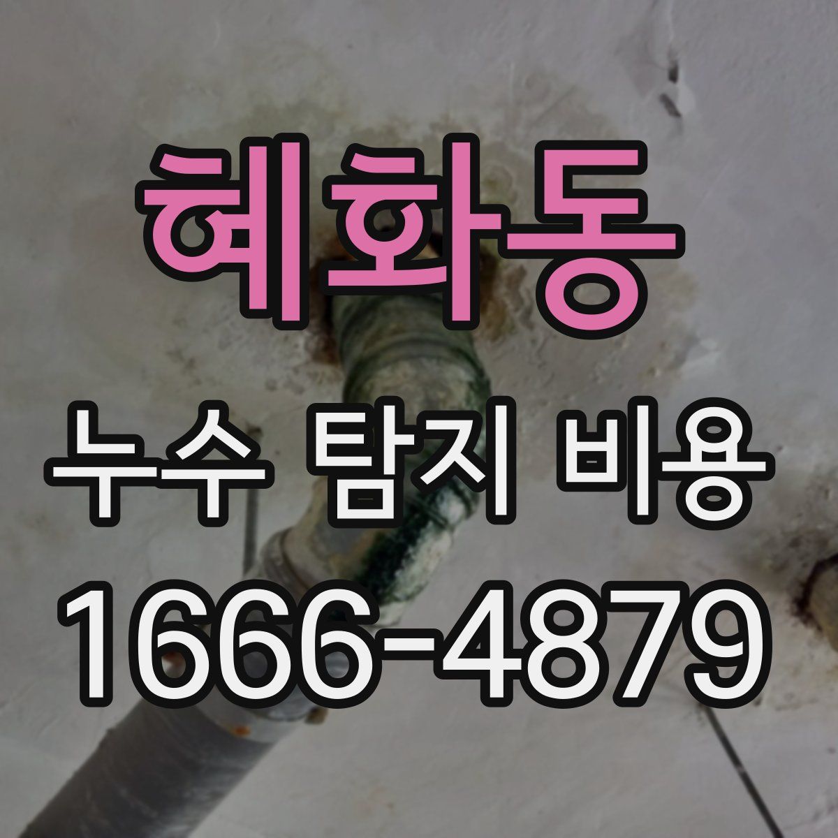 혜화동 누수 탐지 비용