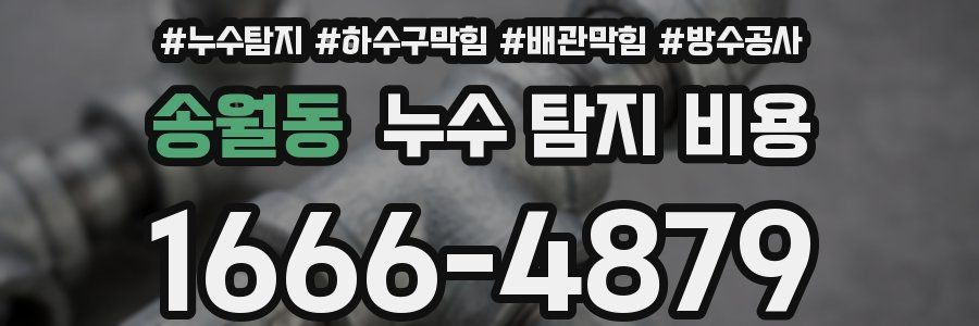 송월동 누수 탐지 비용
