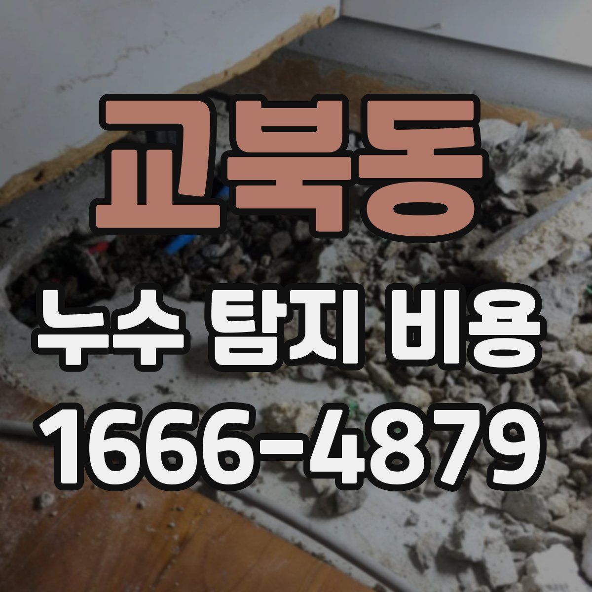 교북동 누수 탐지 비용
