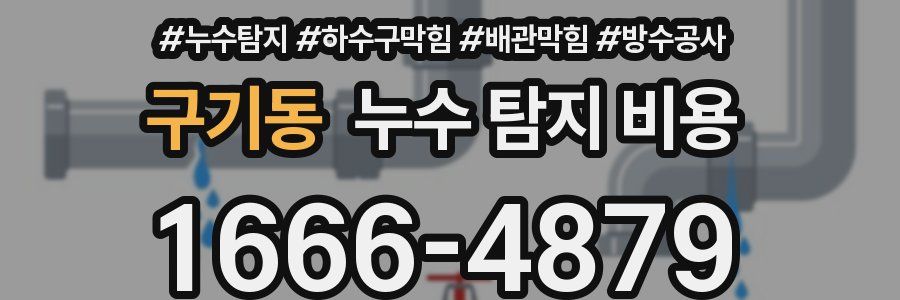 구기동 누수 탐지 비용