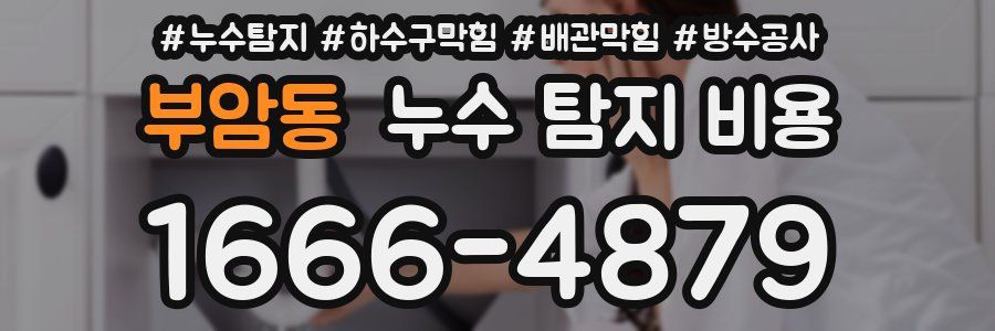 부암동 누수 탐지 비용