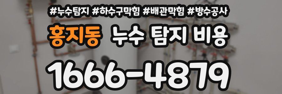 홍지동 누수 탐지 비용