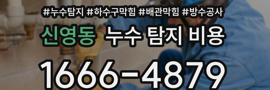 신영동 누수 탐지 비용