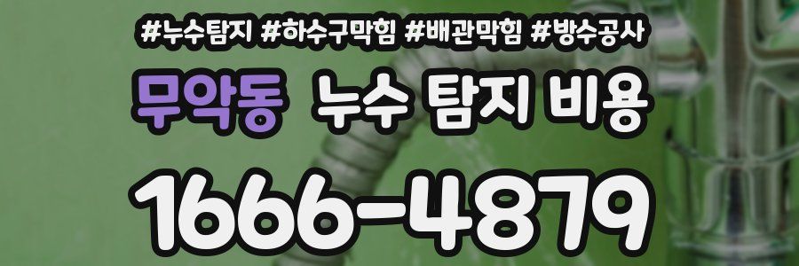 무악동 누수 탐지 비용