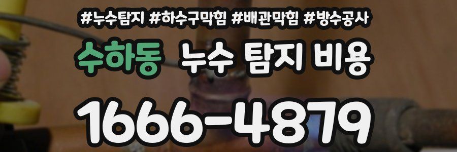 수하동 누수 탐지 비용