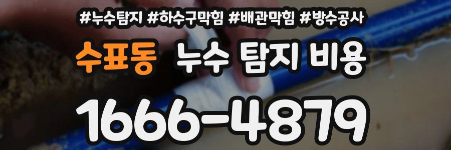 수표동 누수 탐지 비용