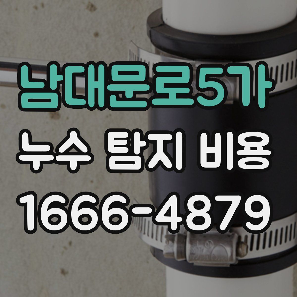 남대문로5가 누수 탐지 비용