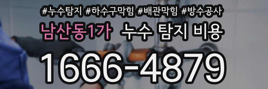 남산동1가 누수 탐지 비용