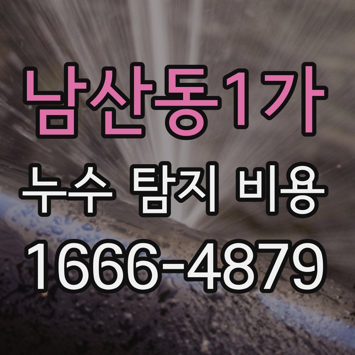 남산동1가 누수 탐지 비용