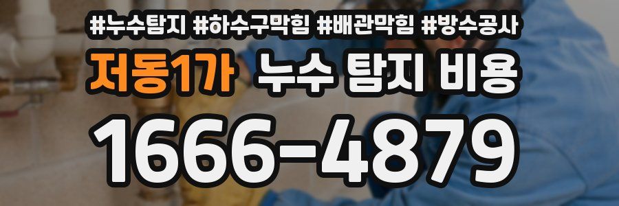 저동1가 누수 탐지 비용