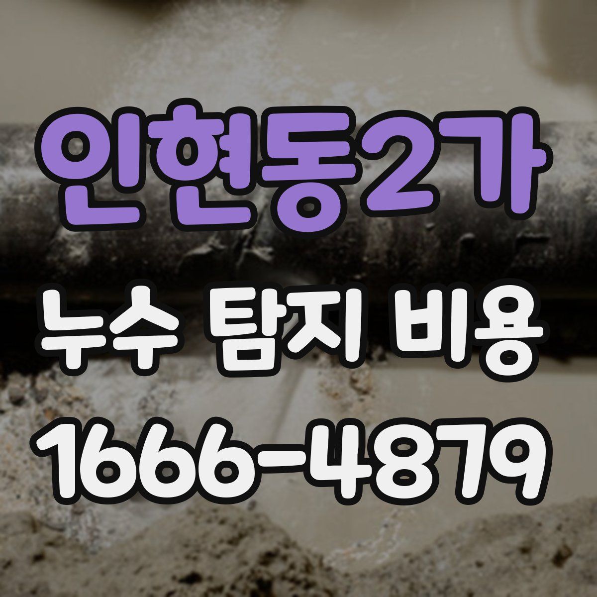 인현동2가 누수 탐지 비용