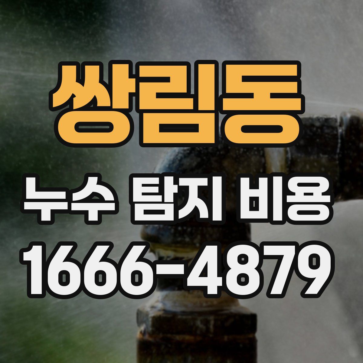 쌍림동 누수 탐지 비용