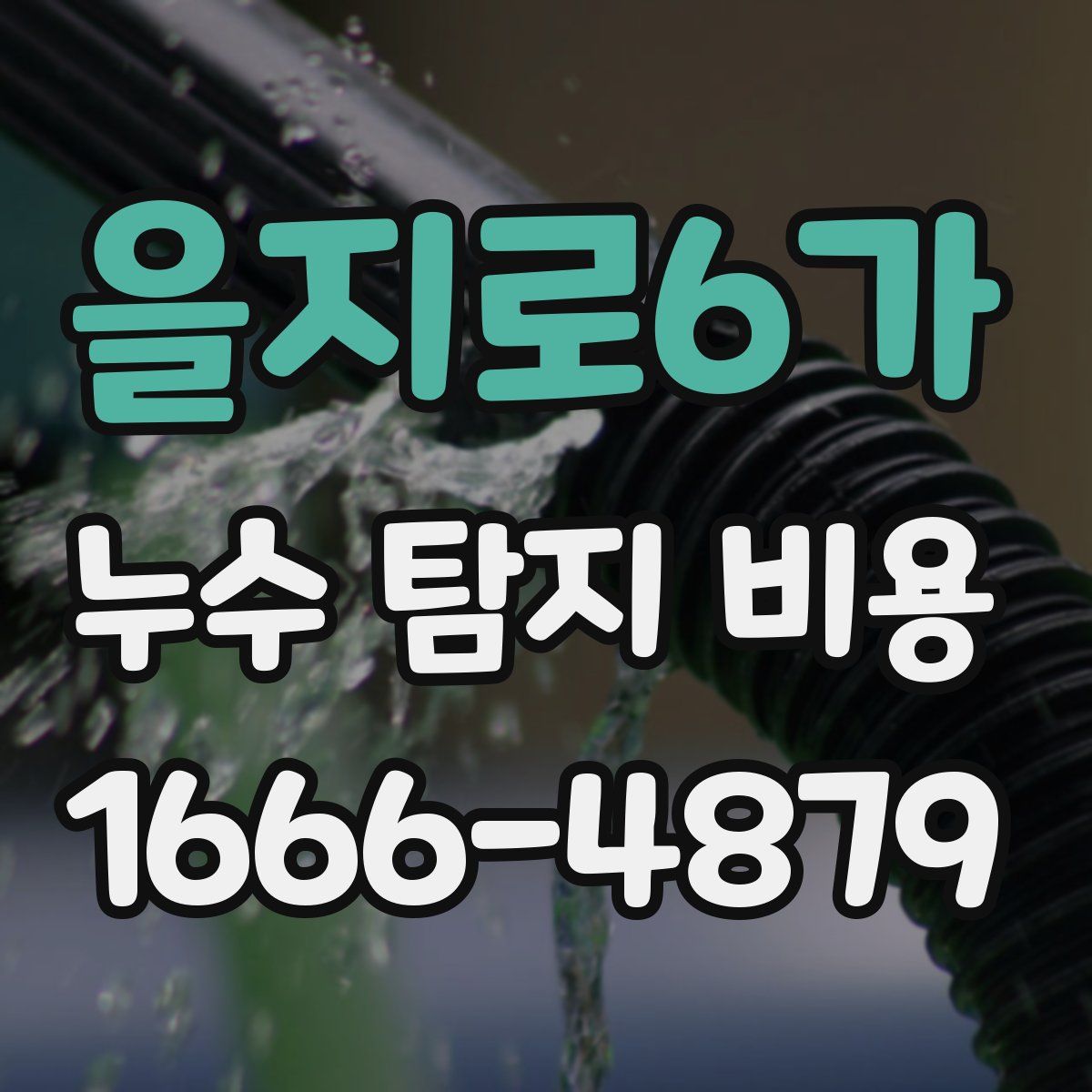 을지로6가 누수 탐지 비용