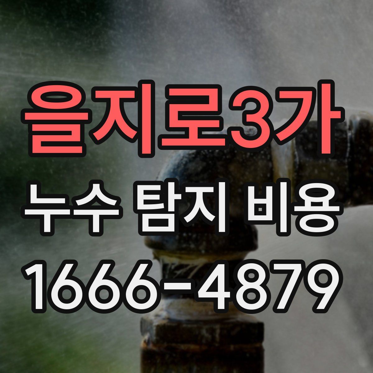 을지로3가 누수 탐지 비용