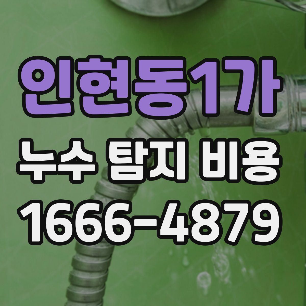인현동1가 누수 탐지 비용