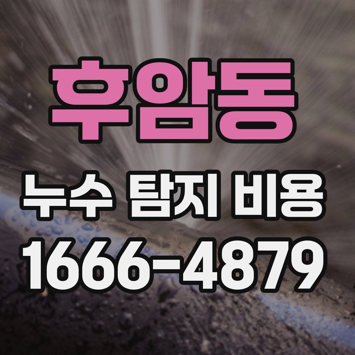 후암동 누수 탐지 비용